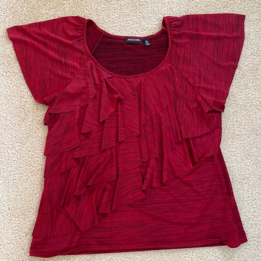 Notations res ruffle top Size XL
